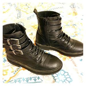 Zara girls leather boots